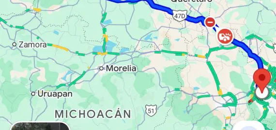 Aguascalientes → Mexico City 🌵 488км