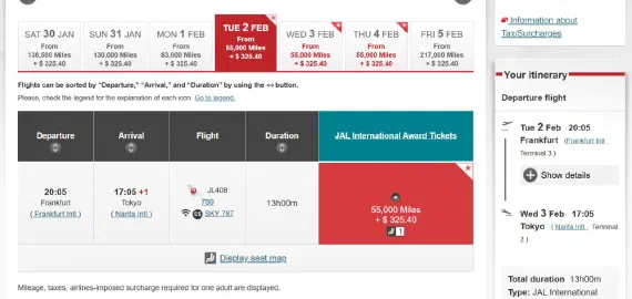 JAL по $11.11 за тысячу